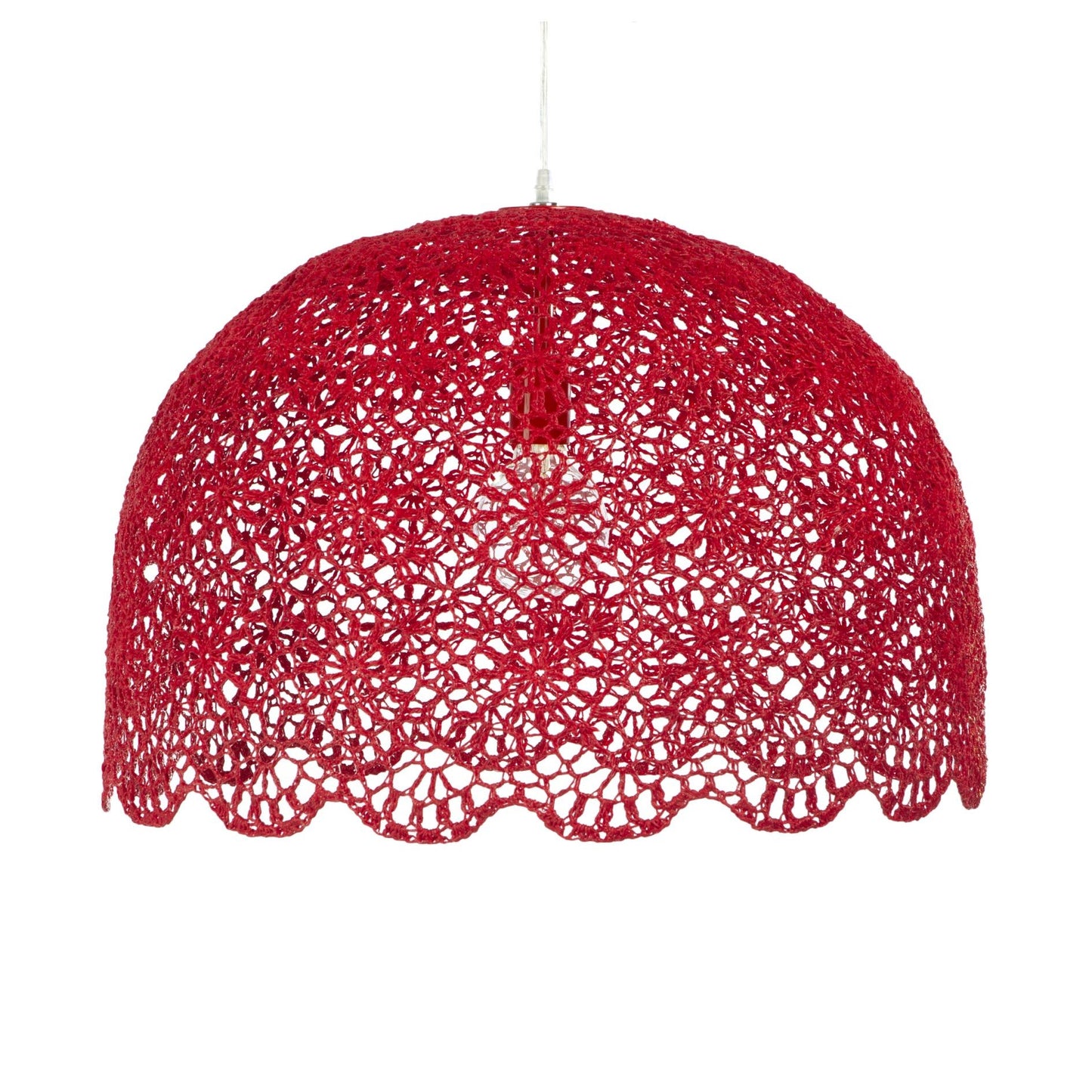 Lampe suspendue Goa XL rouge