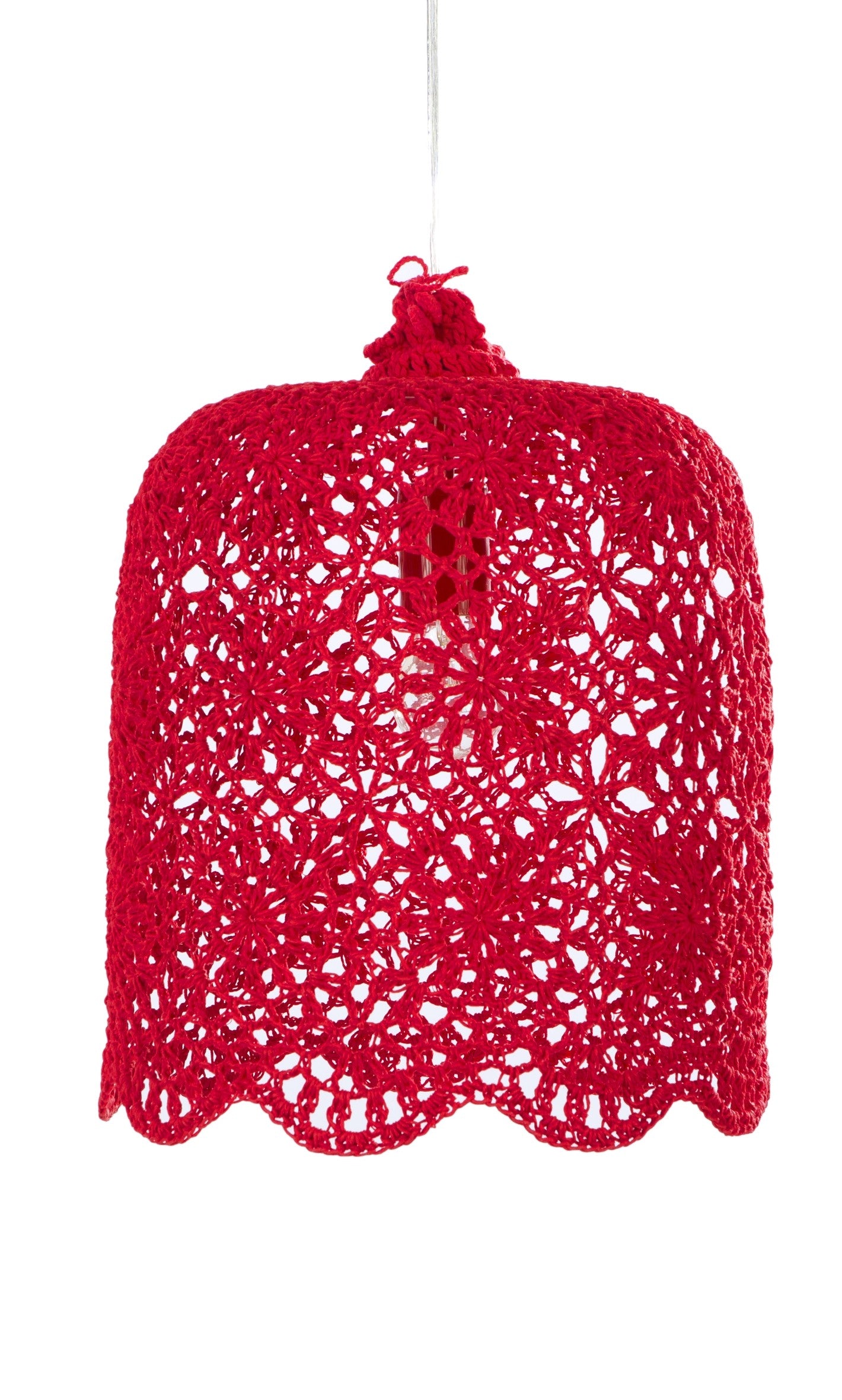 Lampe suspendue Goa L Rouge