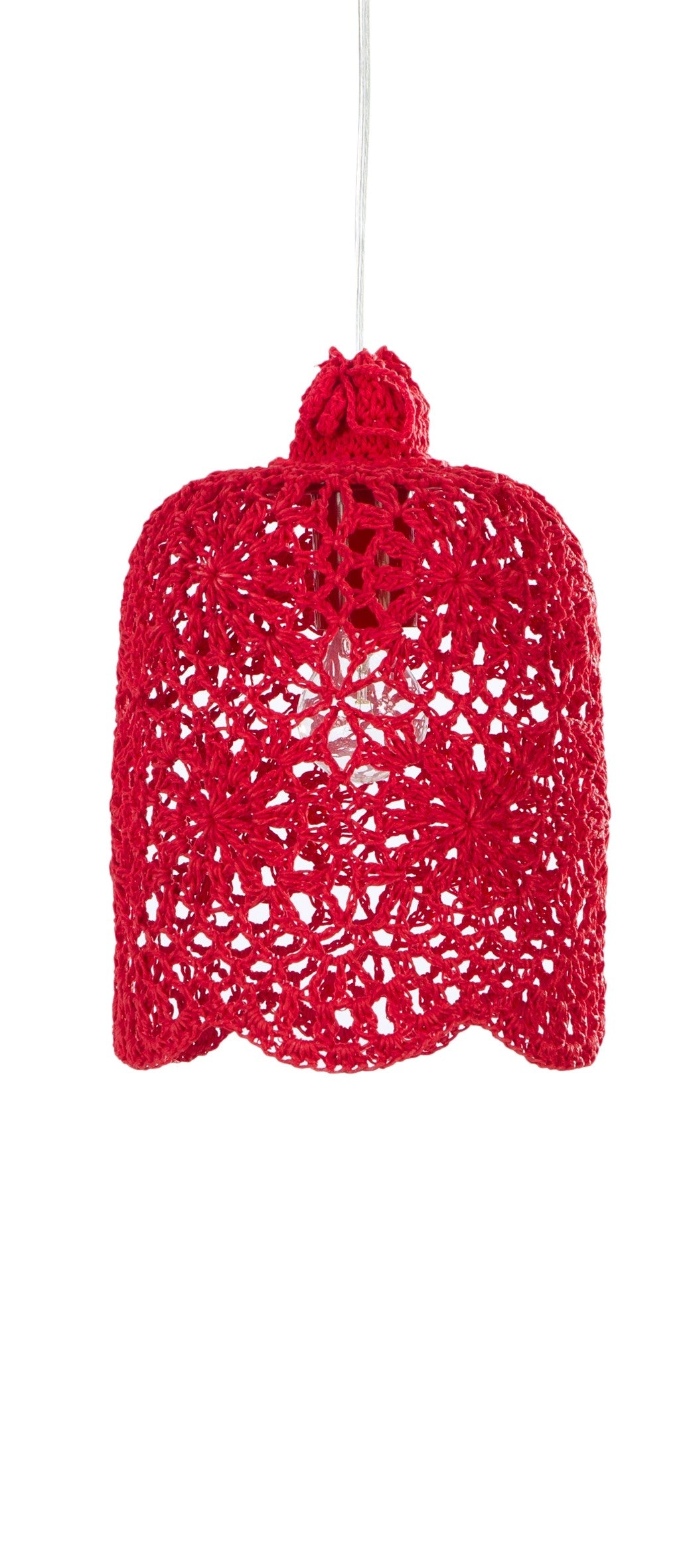Lampe suspendue Goa M Rouge