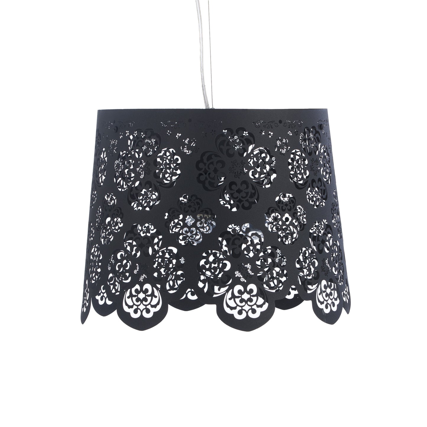 Grande lampe suspendue Ibiza noire