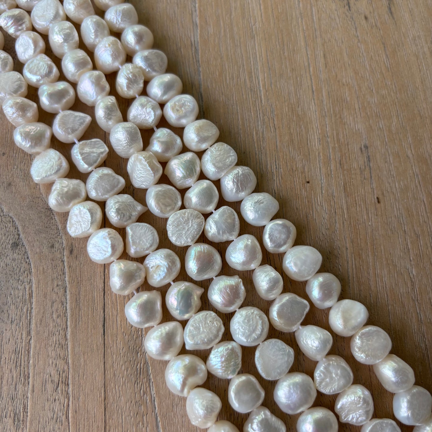 Premium Natural Freshwater Pearl Strand * Baroque Pearls 10/11