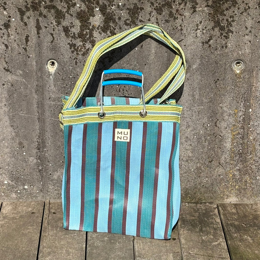 Recycled Nylon Tote Bag Ocean Breeze