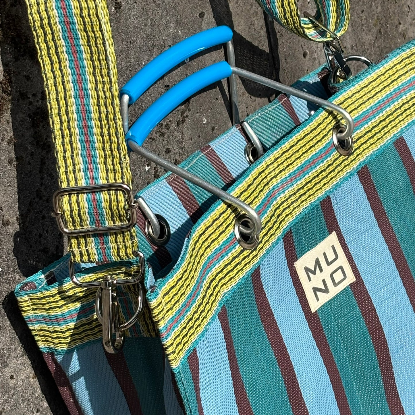Recycled Nylon Tote Bag Ocean Breeze