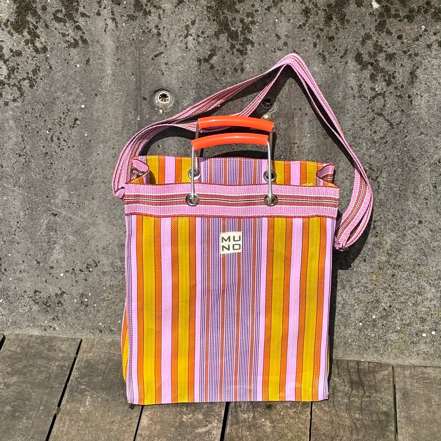 Recycled Nylon Tote Bag Citrus Candy