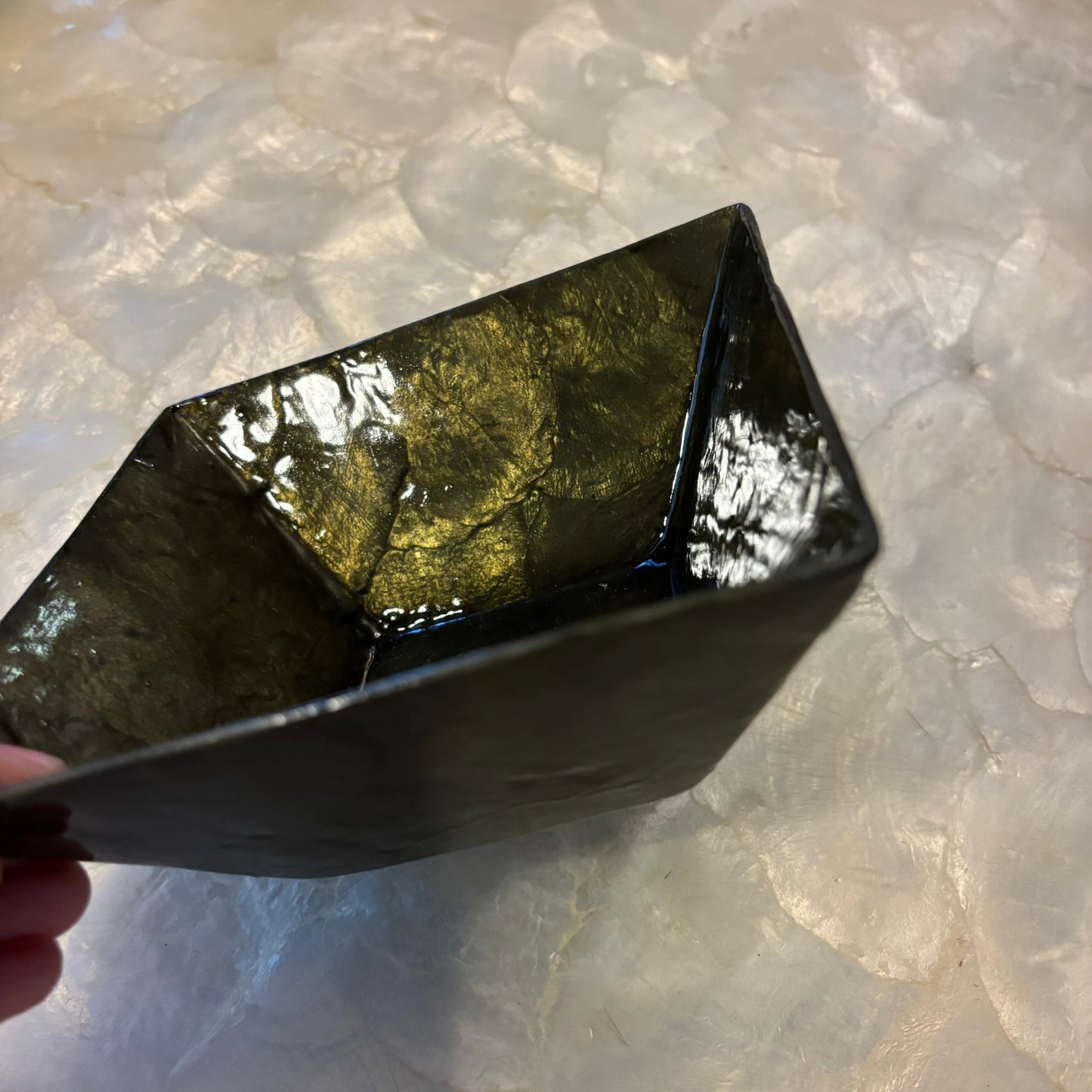 Decorative Capiz Shell Serving Large Square Bowls – Premium Handcrafted Collection