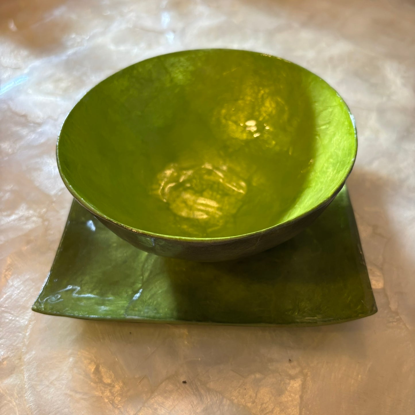 Capiz Shell Serving Large Round Bowls – Premium Handcrafted Collection