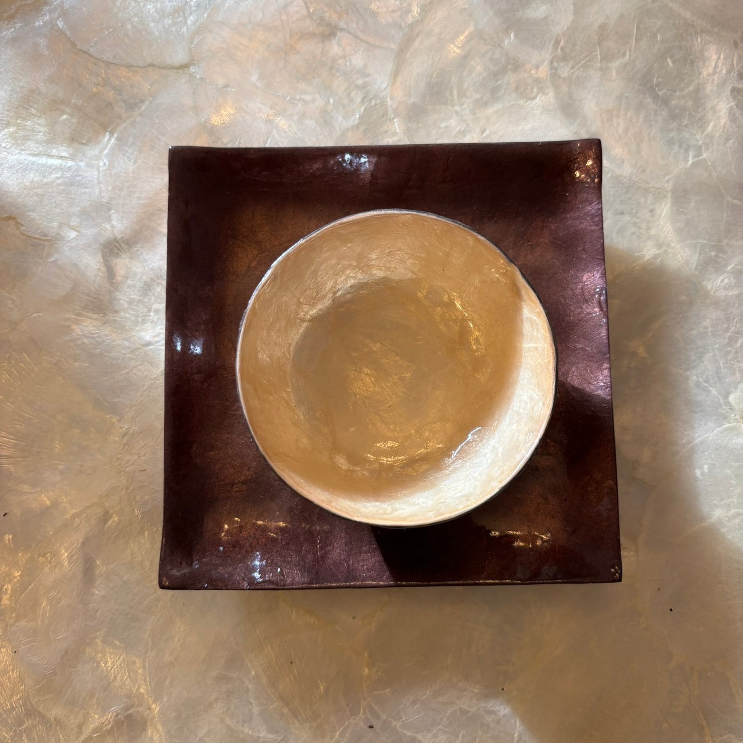 Decorative Capiz Shell Serving Small Round Bowls – Premium Handcrafted Collection