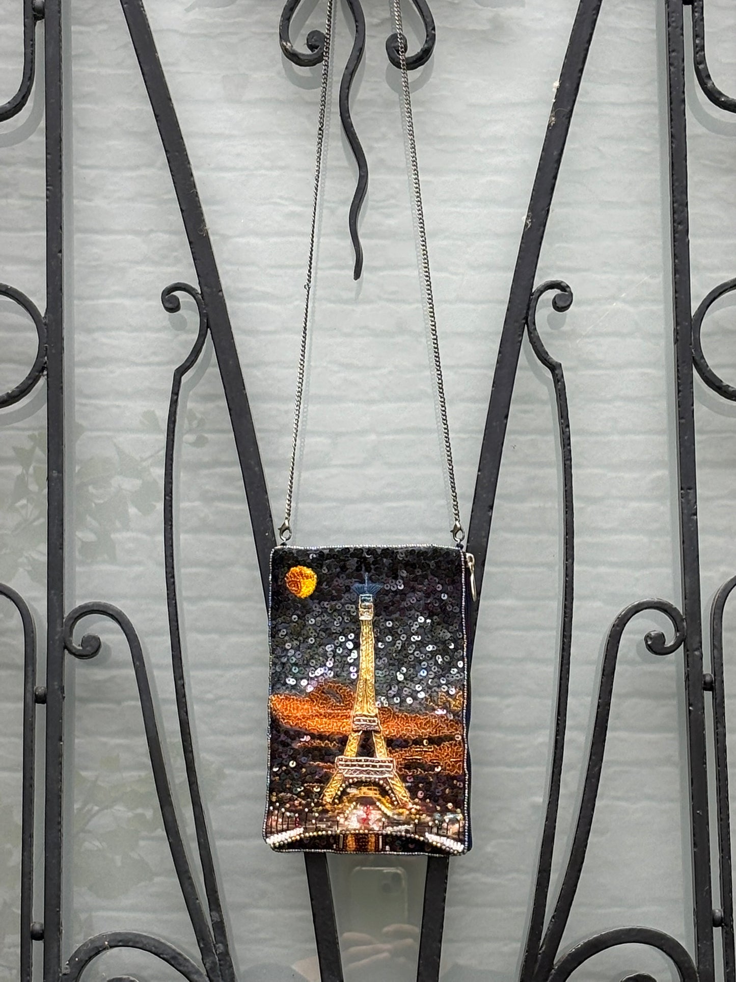 Paris Nights Beaded Silk Mini Bag