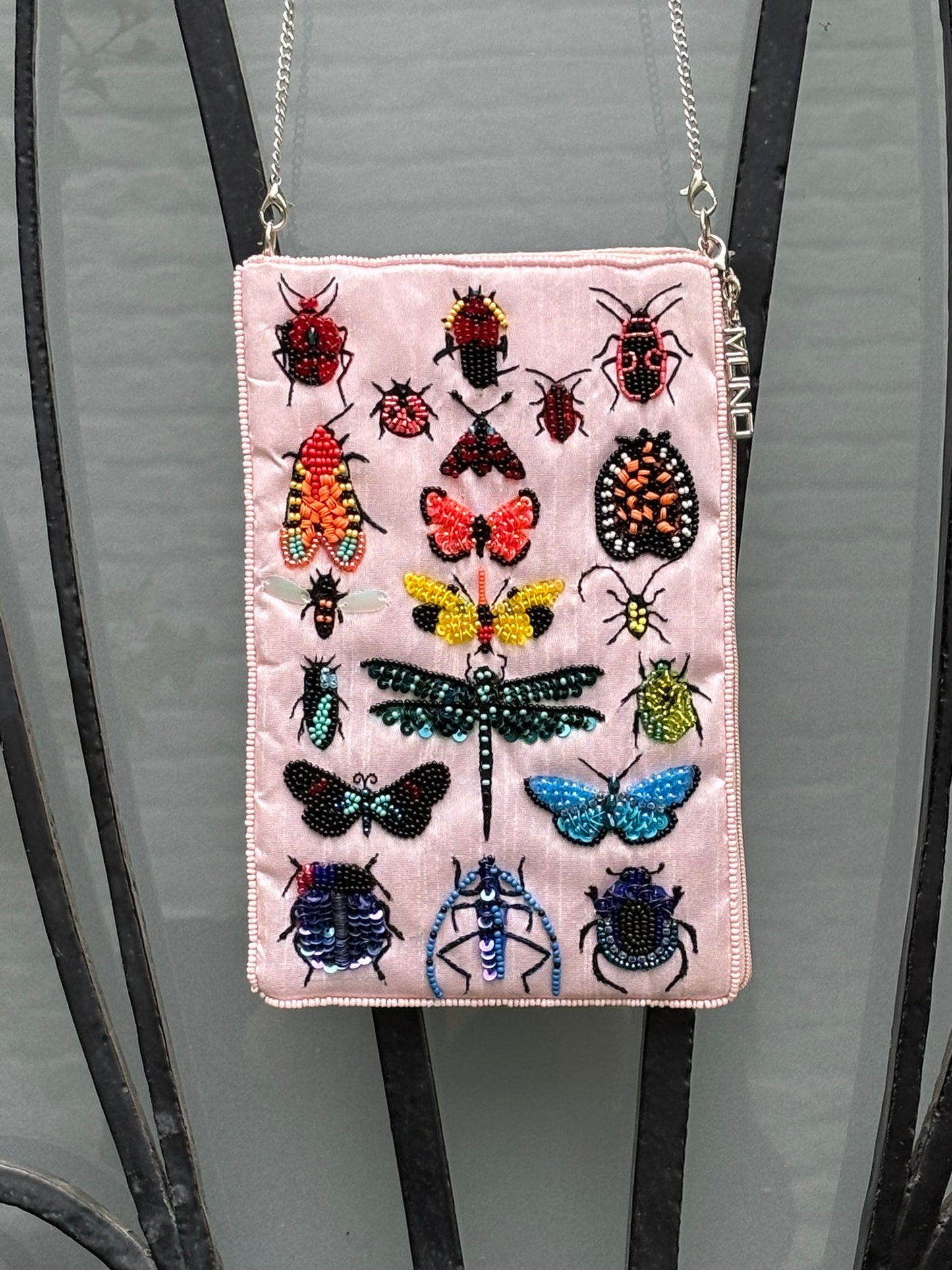 Bug Jewels Beaded Silk Mini Bag