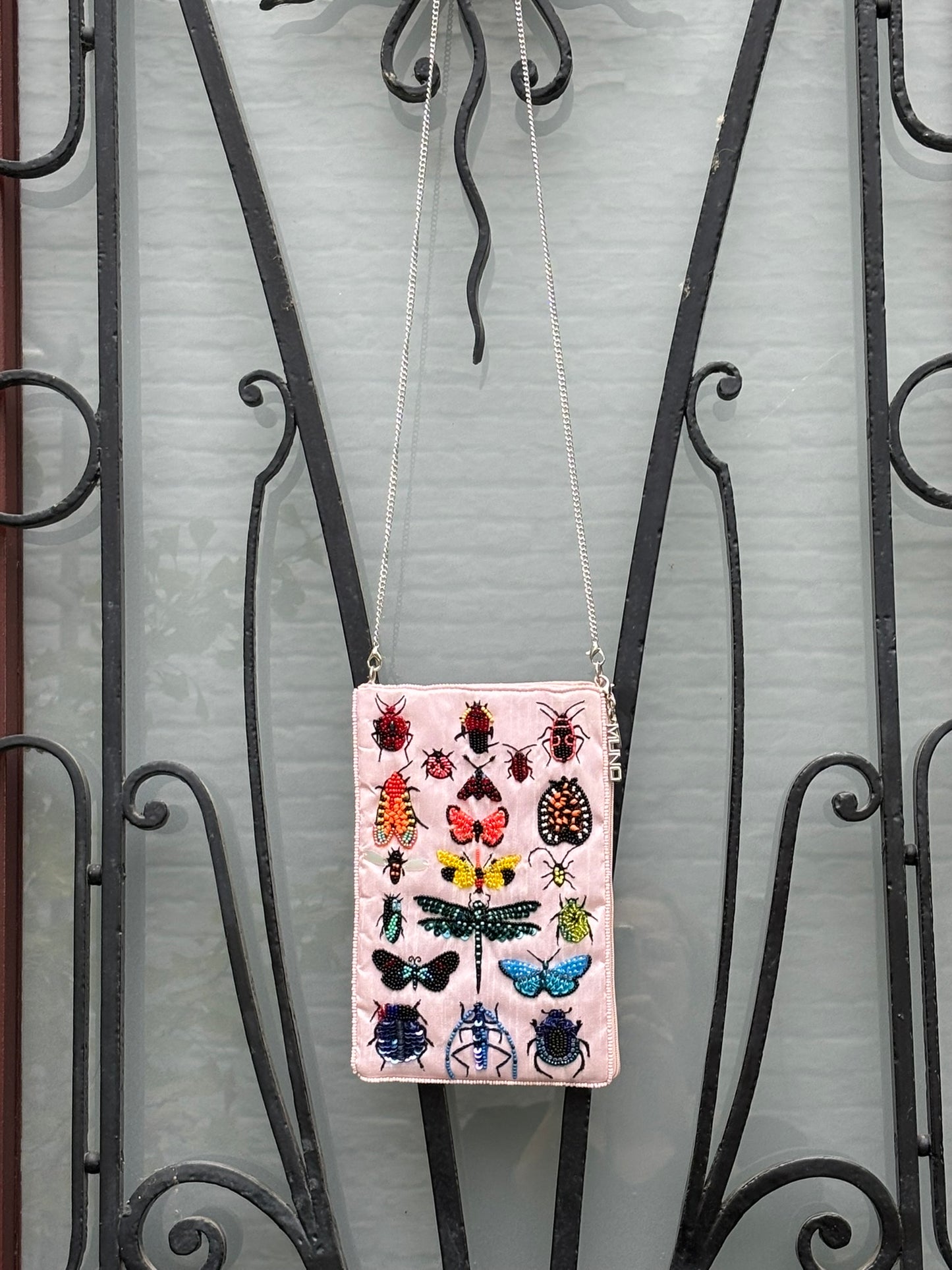 Bug Jewels Beaded Silk Mini Bag