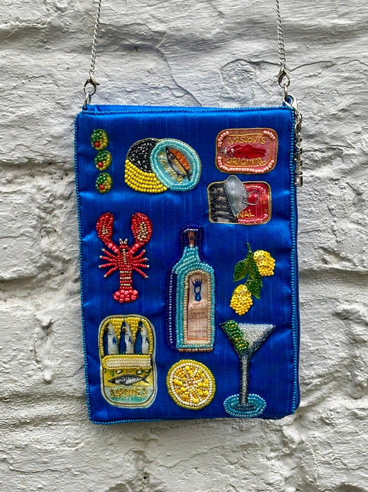 Dolce Vita Beaded Silk Mini Bag