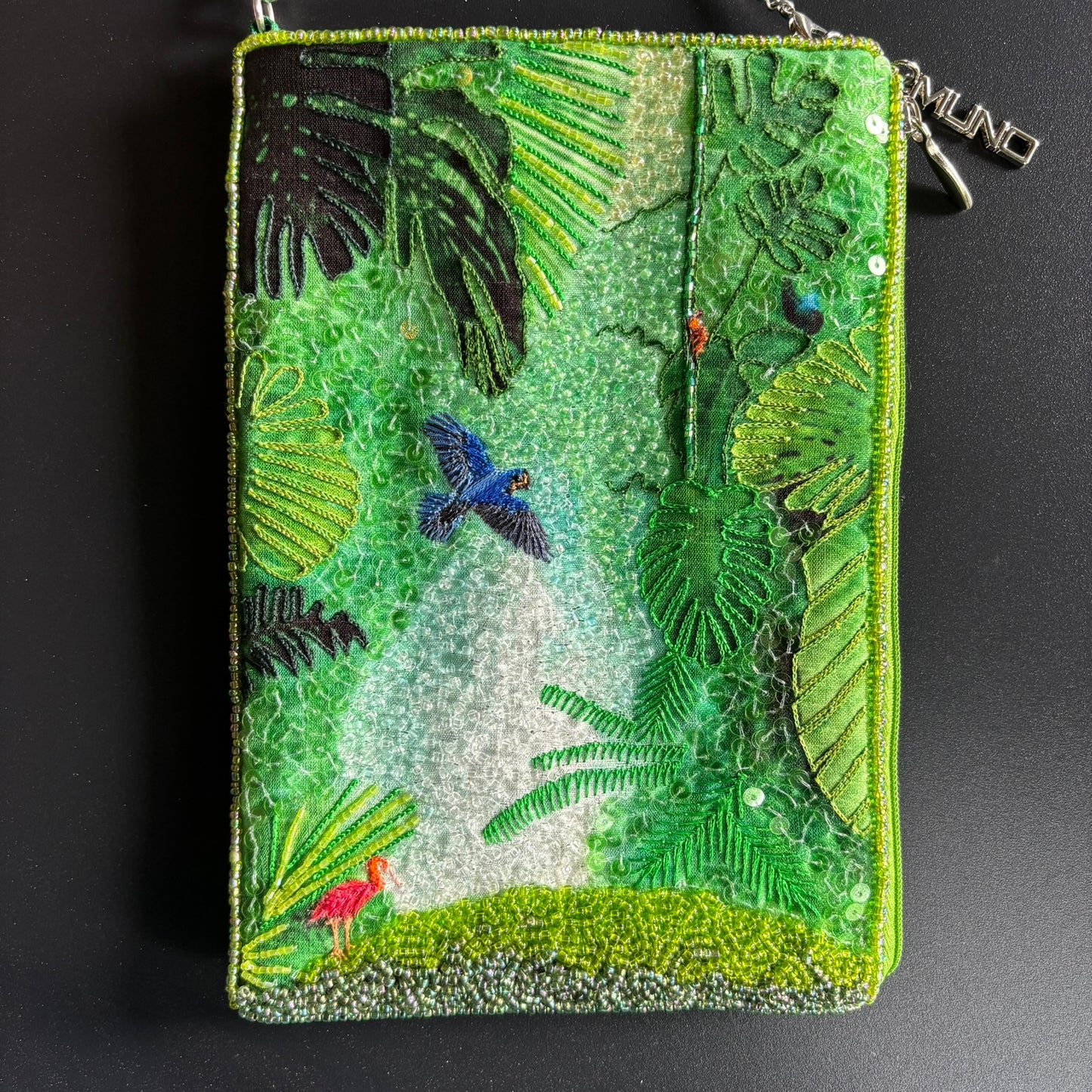 Jungle Dreams Beaded Silk Mini Bag