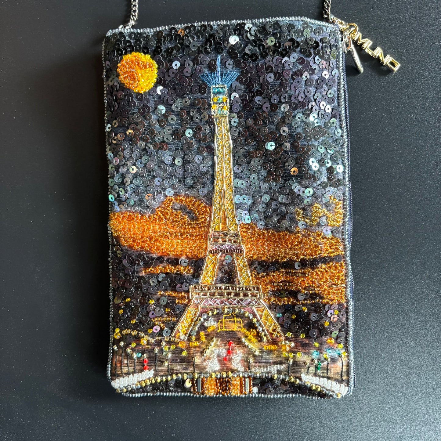 Paris Nights Beaded Silk Mini Bag