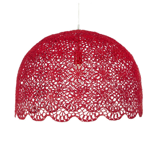 Lampe suspendue Goa XL rouge