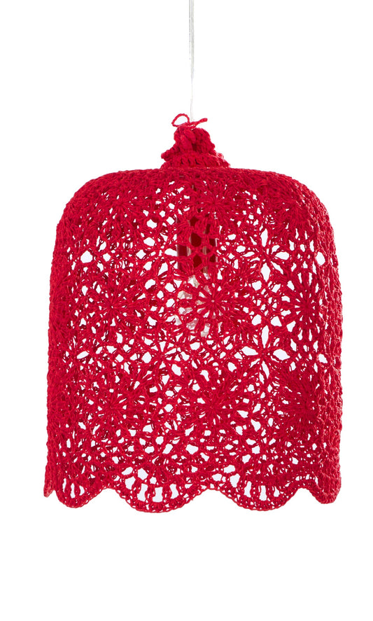 Lampe suspendue Goa L Rouge