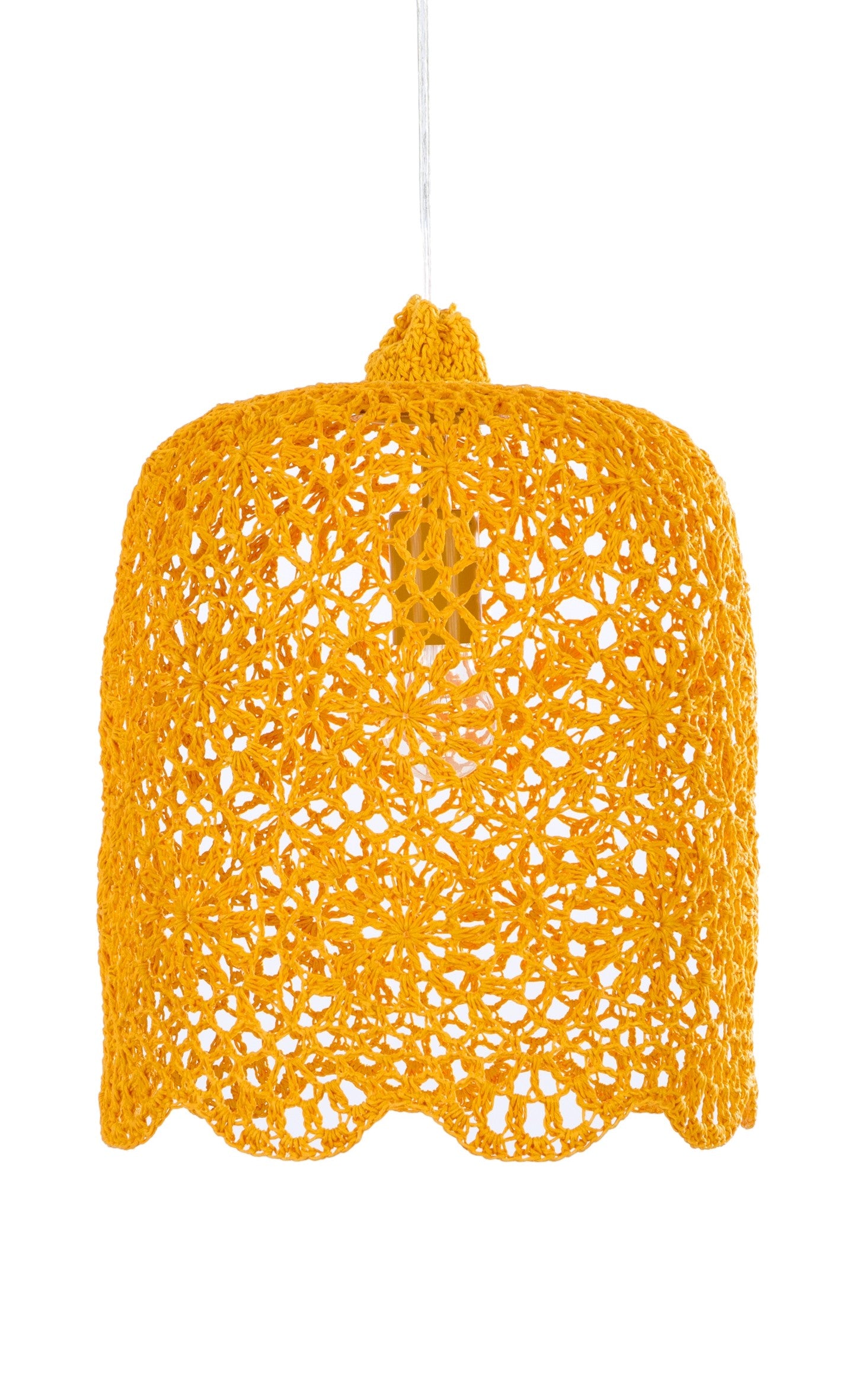 Lampe suspendue Goa L Jaune