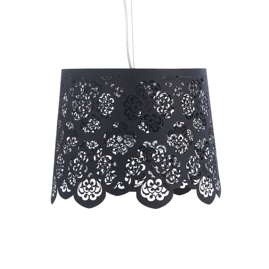 Grande lampe suspendue Ibiza noire