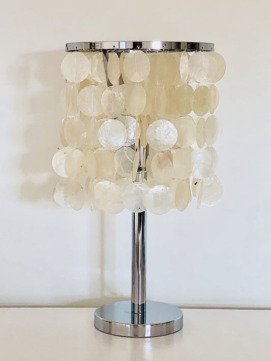 Coquillage - Lampe de table Naturel rond
