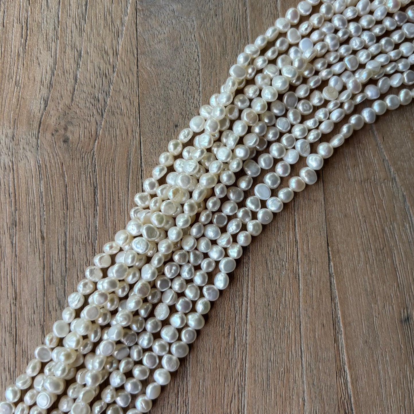 Premium Natural Freshwater Pearl Strand * Baroque Pearls 4/5