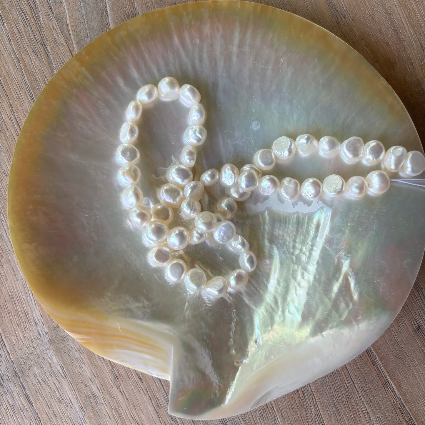 Premium Natural Freshwater Pearl Strand * Baroque Pearls 8/9