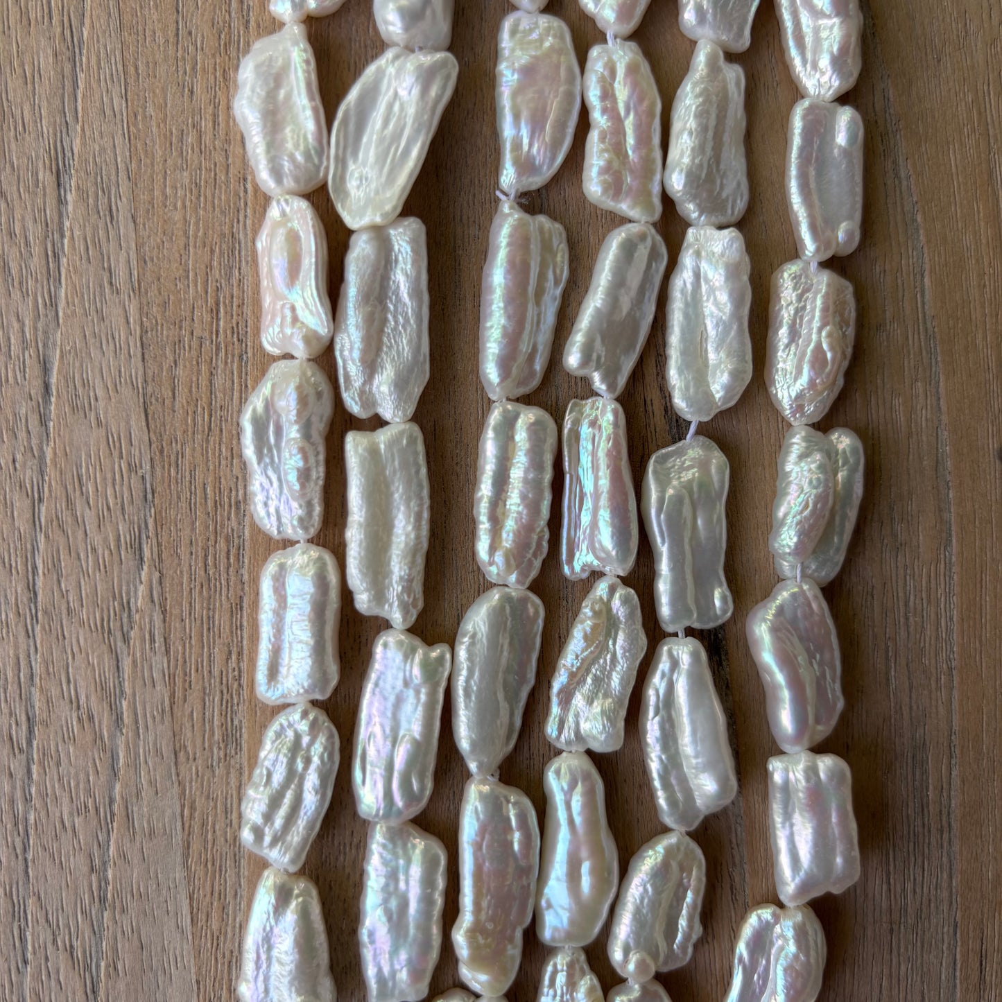 Premium Natural Freshwater Pearl Strand * Biwa Pearls LD 20/10