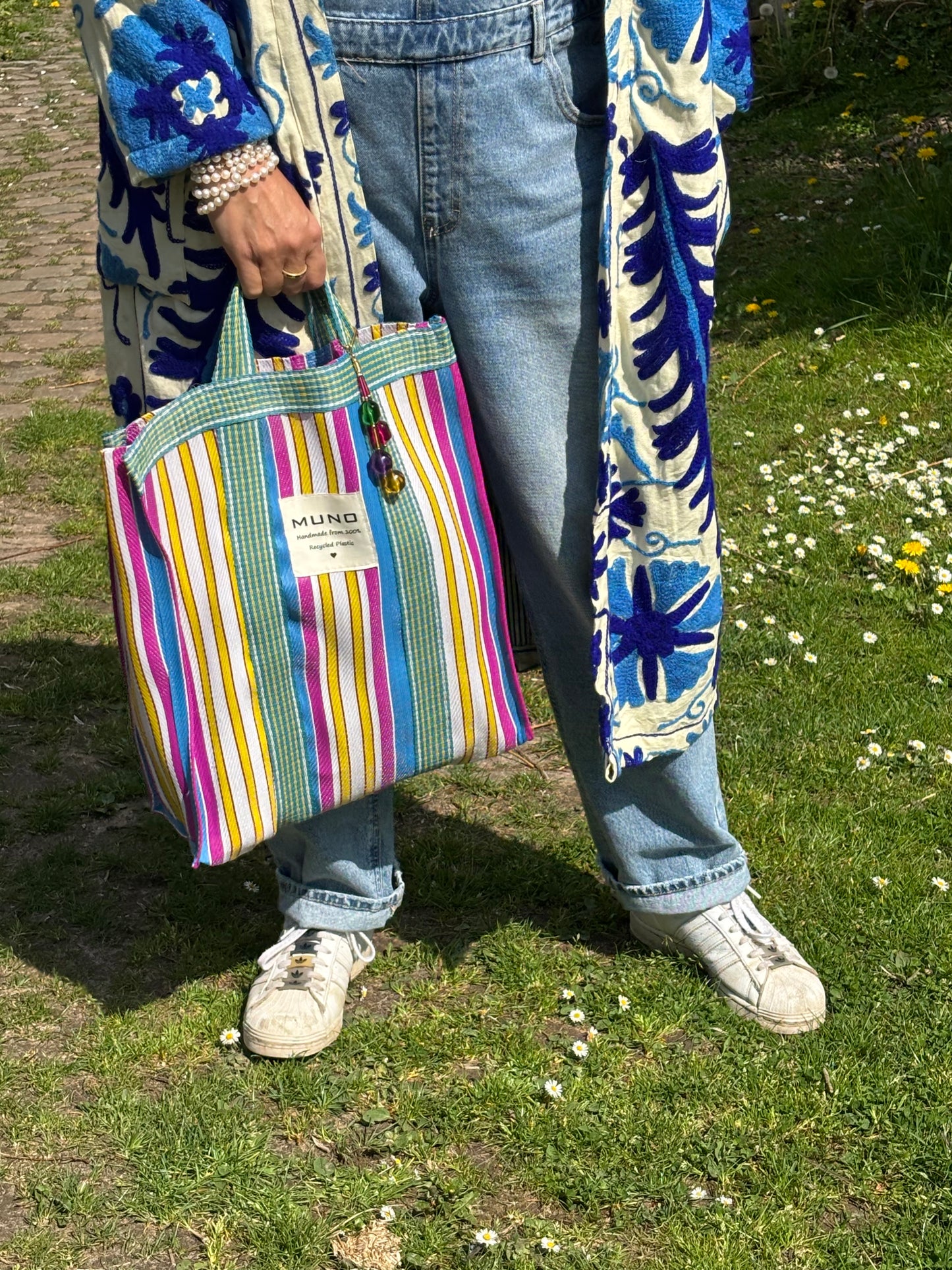 Handcrafted Blue Suzani Coat