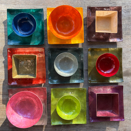 Decorative Capiz Shell Square Sushi Plates – Premium Handcrafted Collection