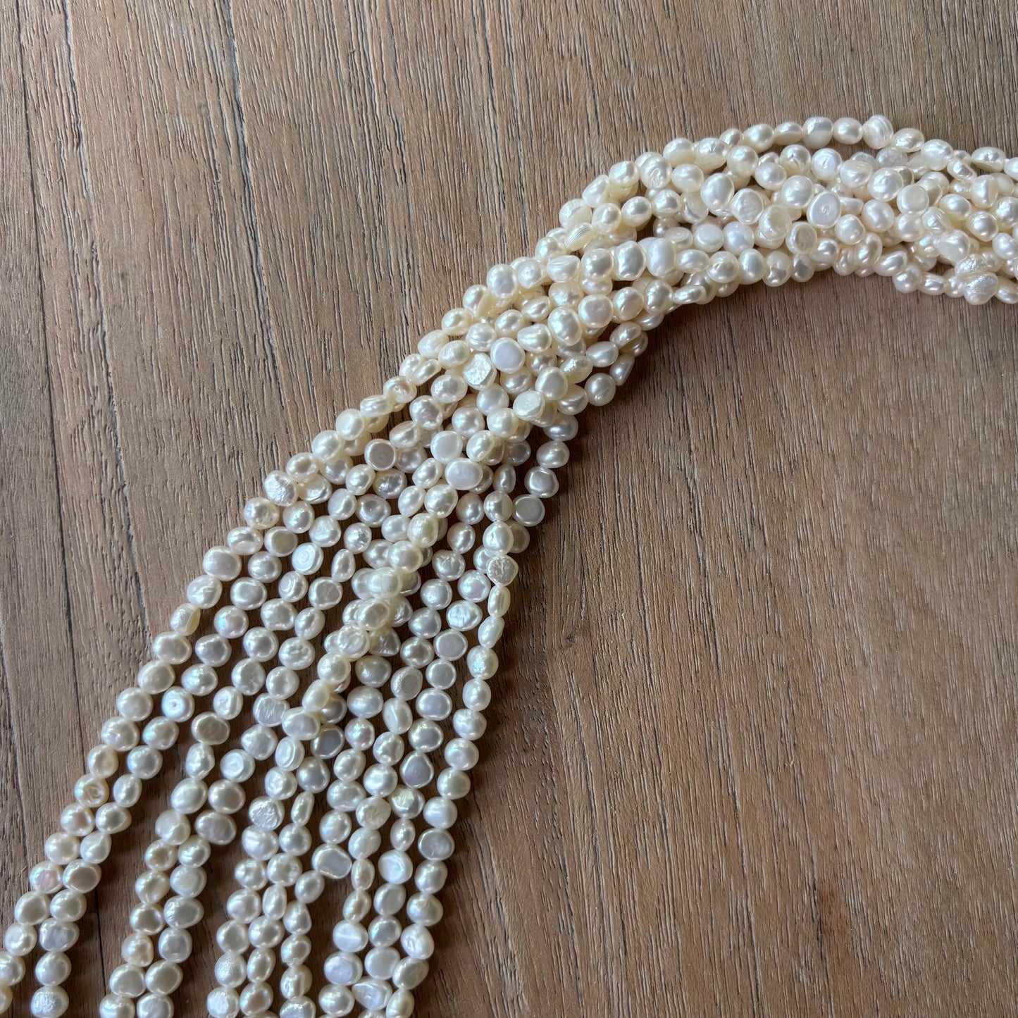 Premium Natural Freshwater Pearl Strand * Baroque Pearls 4/5