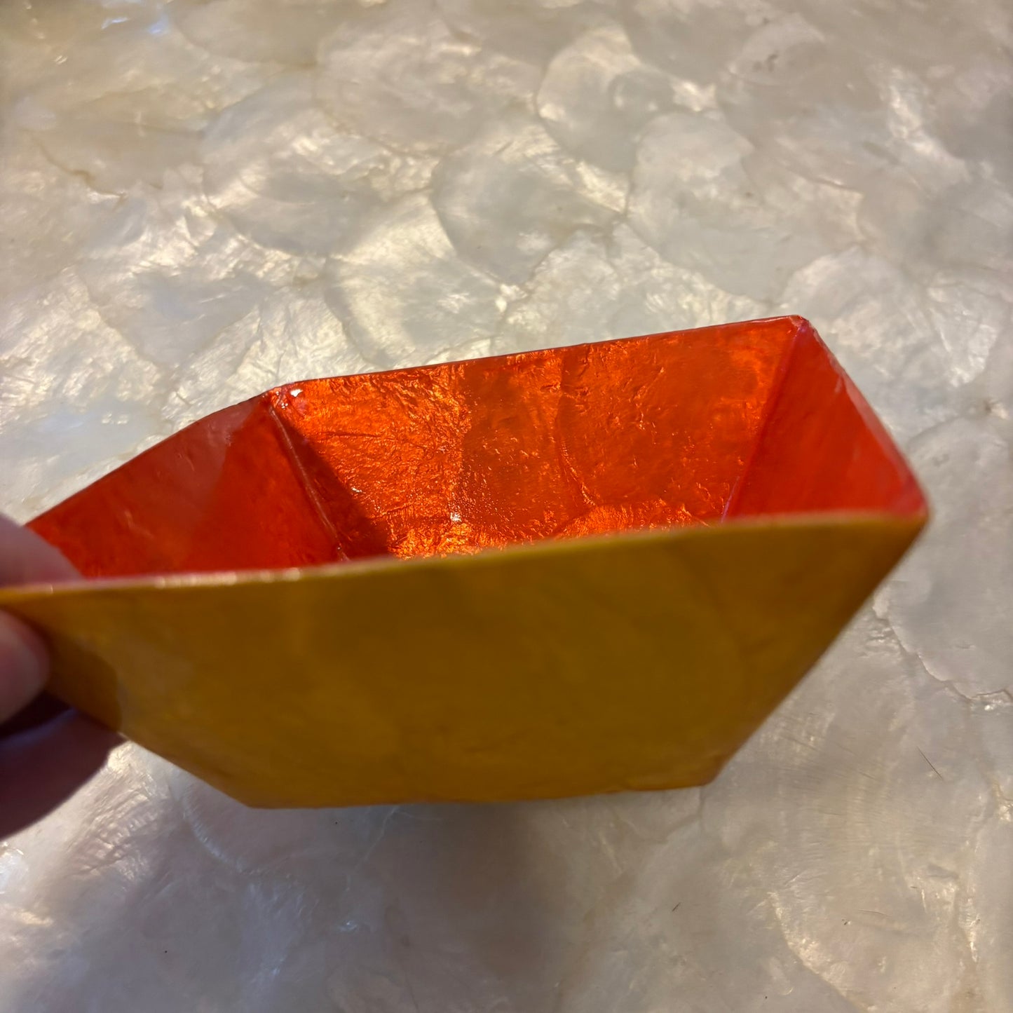 Decorative Capiz Shell Serving Large Square Bowls – Premium Handcrafted Collection