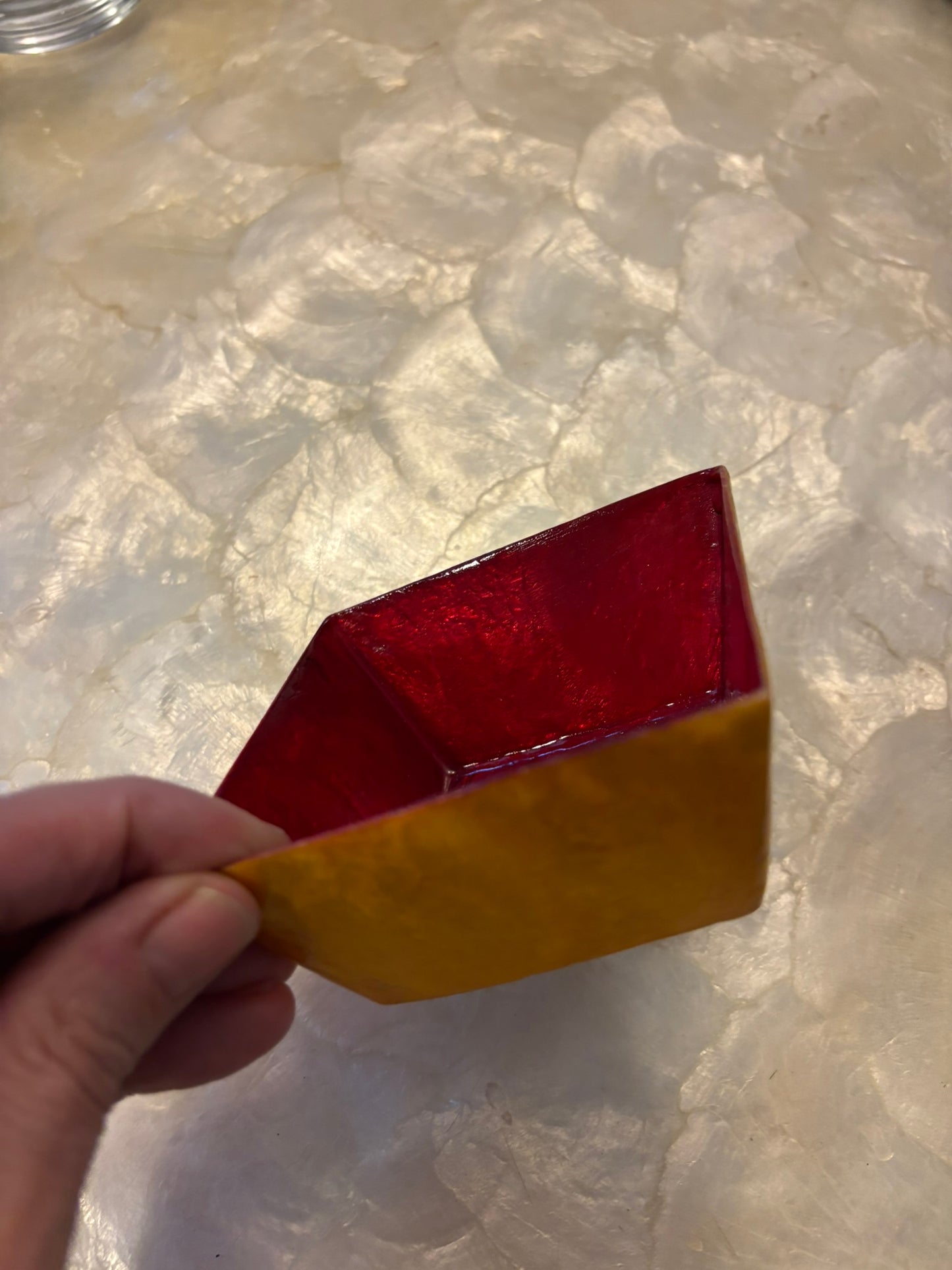 Decorative Capiz Shell Serving Small Square Bowls – Premium Handcrafted Collection