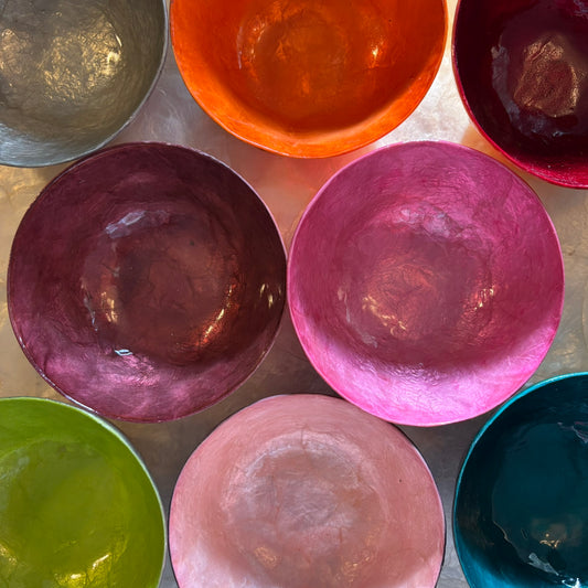 Capiz Shell Serving Large Round Bowls – Premium Handcrafted Collection