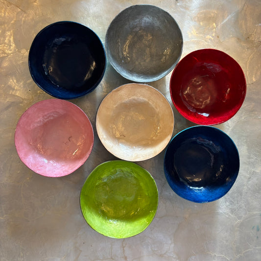 Decorative Capiz Shell Serving Small Round Bowls – Premium Handcrafted Collection