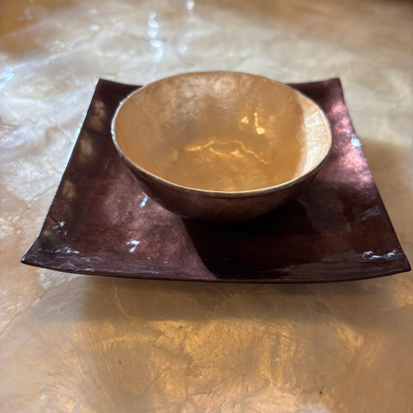 Decorative Capiz Shell Serving Small Round Bowls – Premium Handcrafted Collection