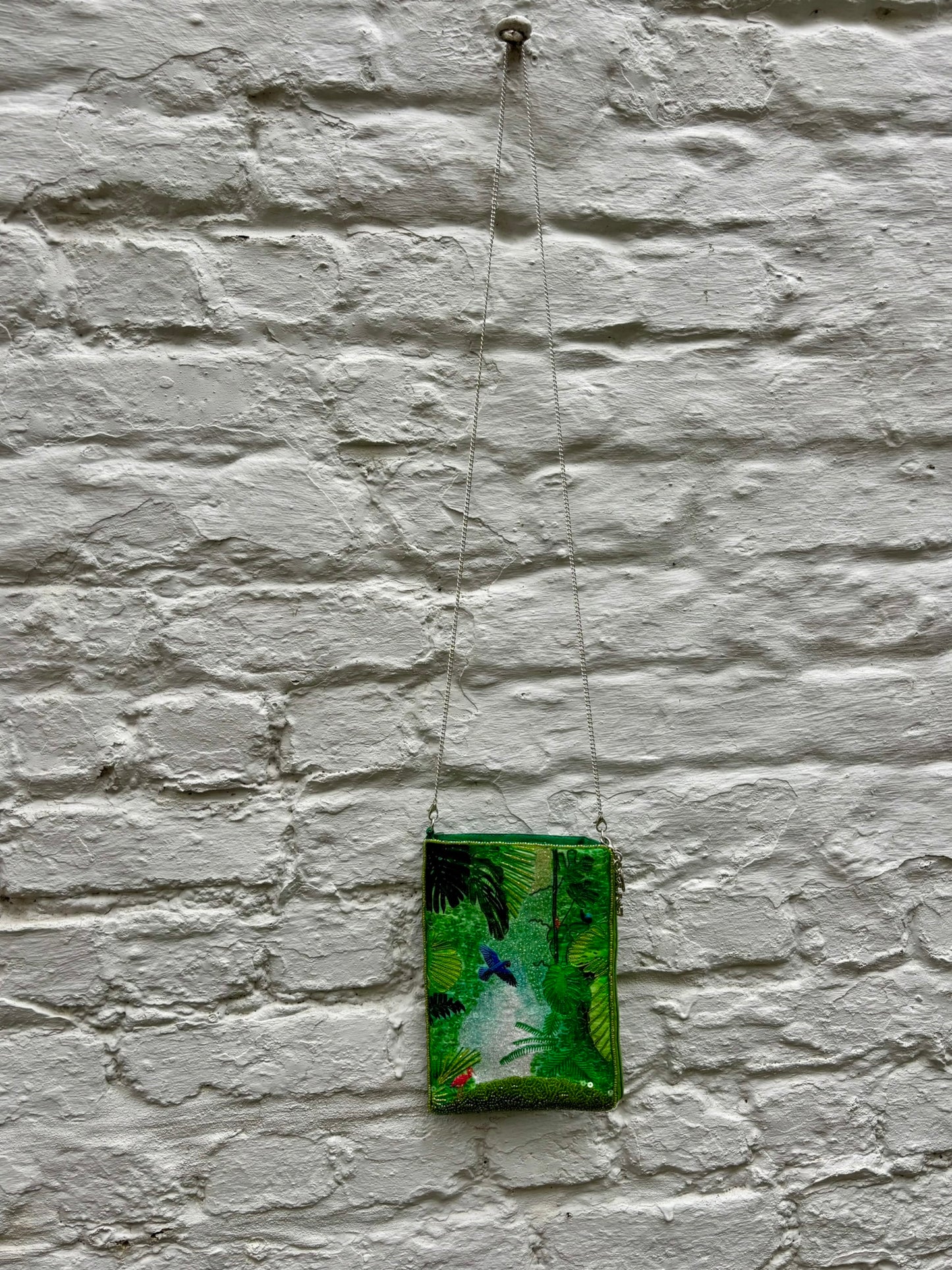 Jungle Dreams Beaded Silk  Mini Bag