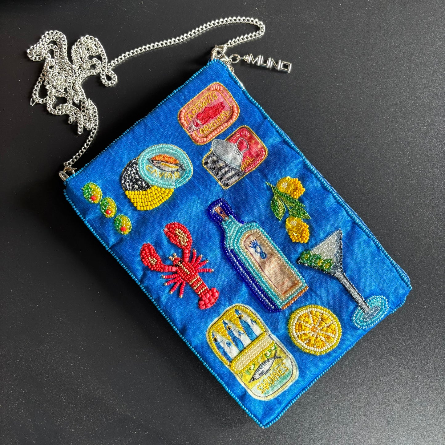 Dolce Vita Beaded Silk Mini Bag