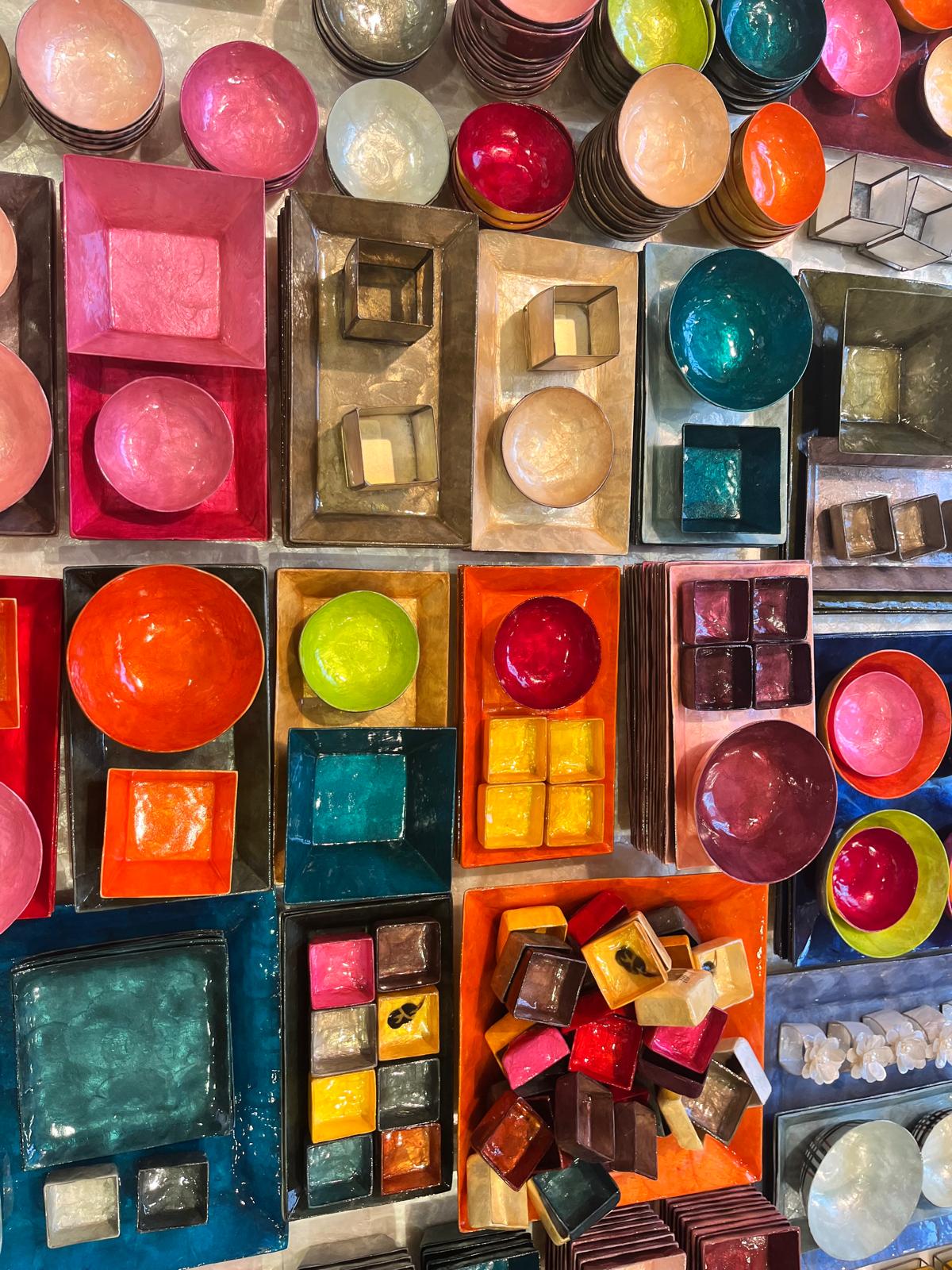 Decorative Capiz Shell Serving Large Square Bowls – Premium Handcrafted Collection